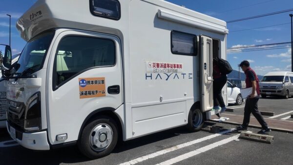 令和8年熊本地震を受け、日本福祉大学 山本克彦教授の現地先遣活動へ車両を提供しました